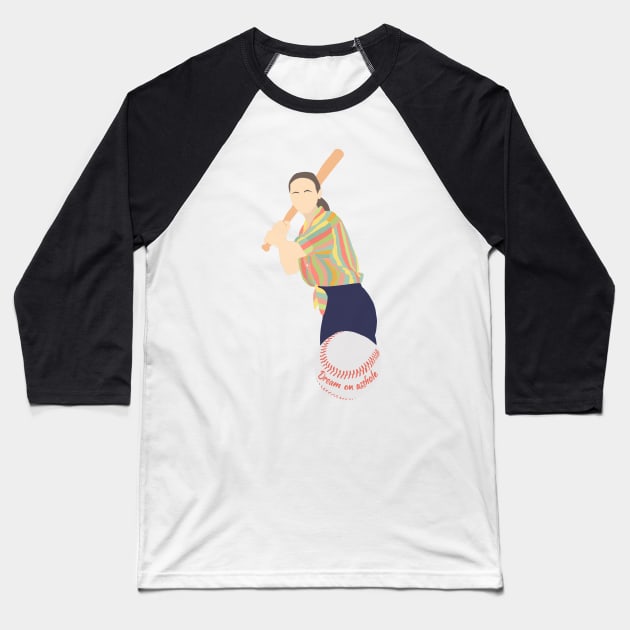 Now and then Roberta Dream on Baseball T-Shirt by rachaelthegreat